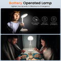 One Fire Tischlampe Kabellos LED Tischlampe Akku Lampe, Schreibtischlampe Faltbar & Tragbar, 9 Helligkeit LED Schreibtischlampe Kabellos Akku, Leselampe Desk Lamp Tischleuchte Büroschreibtischlicht