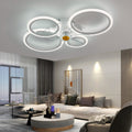 Deckenleuchte mit Ventilator, leise, weiß, Deckenventilator mit Beleuchtung, App und Fernbedienung; 60 W, 6000 lm, dimmbar, LED, für Wohn-, Schlaf- und Esszimmer, 6-Gang, Timer