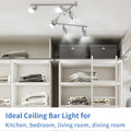 wowatt LED Deckenstrahler 6 Flammig, Schwenkbar Deckenleuchte Strahler Innen, Drehbar Deckenlampe Spot, Inkl. 6x 5W GU10 LED 6000K Kaltweiß, Spotleuchte für Küche, Wohnzimmer, Flur, Schlafzimmer