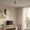BRILONER - LED Deckenventilator mit Beleuchtung, Fernbedienung, Leiser DC-Motor, 5 Geschwindigkeiten, CCT, Dimmbar, Lampe mit Ventilator, LED Deckenleuchte, Deckenlampe Ventilator, 38 cm, Schwarz