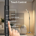 Mojimdo 120 LED Stehlampe, helle Stehlampen für Wohnzimmer, 3 Farbmodi & 10 Helligkeiten 3000K-6000K Standlicht, Schwanenhals Leselampe mit Touch Control für Schlafzimmer Büro