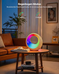 Bonsery Nachttischlampe Touch Dimmbar mit Fernbedienung, Nachtlicht Nachtlampe USB Aufladbar mit RGB Farben & 9 Modi, LED Akku Tischlampe Kabellos mit Timing & Memory Funktion für Wohnzimmer