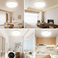 ONDTA LED Deckenleuchte Dimmbar 22W, 2800LM 2700K-6500K Deckenlampe mit Fernbedienung, IP44 Badezimmer lampe LED Panel für Küche Kinderzimmer Schlafzimmer Flur, Weiß, Rund-Ø42 CM