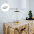HALOTEC. 3er-Pack Einpoliger Schalter für Tischlampen - Transparentes Design | Einfache Montage | 2A | 250 V | Kippbar Ein/Aus