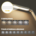 JKSWT Schreibtischlampe, für die Augenpflege Dimmbare Tischlampe mit 5 Farbmodi 72 LEDs mit USB-Ladeanschluss Touch-Steuerung und Memory-Funktion Bürolampe