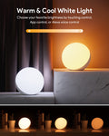 Hifree Smart LED Tischlampe, Nachttischlampe Touch Dimmbar funktioniert mit Alexa und Google Assistant, Wifi Atmosphäre Nachtlicht Stimmungslicht, Robust und Sicher für Kinder