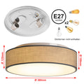 Zedelmaier Deckenlampe LED Deckenleuchte rund lampe decke Ø38cm E27x2/40W