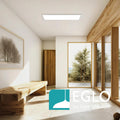 EGLO LED Büro-Deckenleuchte Bottazzo, Deckenlampe flach 100x25 cm, Lampe Decke Wohnzimmer, Panel dimmbar per Fernbedienung, Küchenlampe warmweiß – kaltweiß, Weiß