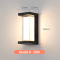 Lumaglow - Außenwandleuchte Model B 30W / Weiß 6000K Bewegungssensor