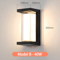 Lumaglow - Außenwandleuchte Model B 40W / Weiß 6000K Bewegungssensor
