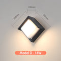 Lumaglow - Außenwandleuchte Model D 18W / Weiß 6000K Bewegungssensor