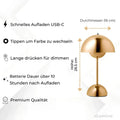 Amsterdam - Tischlampe Mit Dimmer Und Touch-Technologie