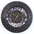 Antike Eleganz Wanduhr - Klassisches Design Mit Charmanten Details Schwarz Wanduhr