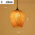 Bohorattan - Handgemachte Deckenleuchte C 19Cm Deckenlampe