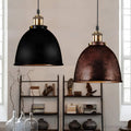 dome-pendelleuchte-schmiedeeisen-schwarz-rost-kabel-wohnzimmer-esstisch-industrial-xlumina8