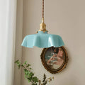 Eleganzlicht - Messing Hängelampe Mit Klassischem Design Blau Deckenlampe
