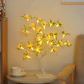 Enchantedbranch - Zauberhafte Baum Tischlampe Kameliengelb