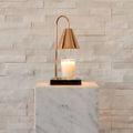 Ewiger Kerzenwärmer - Tischlampe Roségold-Schwarz-Marmor