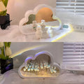 Ewiger Wolkenspiegel Tulpen - Led-Spiegel Mit Unendlichkeitseffekt Tischlampe