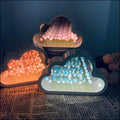Ewiger Wolkenspiegel Tulpen - Led-Spiegel Mit Unendlichkeitseffekt Tischlampe