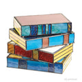 Glassnovel - Buntglas Bücherlampe Mehrfarbig Tischlampe
