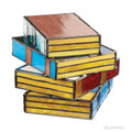 Glassnovel - Buntglas Bücherlampe Mehrfarbig Tischlampe