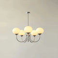 Glowing Delight - Moderne Kronleuchter Aus Marshmallow 5 Köpfe / Chrom Creme Deckenlampe