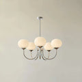 Glowing Delight - Moderne Kronleuchter Aus Marshmallow 5 Köpfe / Chrom Weiß Deckenlampe