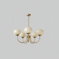 Glowing Delight - Moderne Kronleuchter Aus Marshmallow 5 Köpfe / Kupfer Creme Deckenlampe