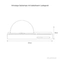 Himalaya Salzlampe Mit Kabellosem Ladegerät - Naturkristall-Leuchte Tischlampe