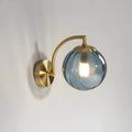 Lumicrystal - Moderne Glaswandleuchte Mit Led Blau Wandleuchte