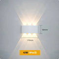 Luxbright - Led Wand Leuchte Weiß / 4W Warmes Licht 3000K Außenwandleuchte