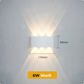 Luxbright - Led Wand Leuchte Weiß / 6W Weißes Licht 6000K Außenwandleuchte