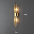 Majestätischelicht - Wandleuchte Mit Kristallverzierung 35Cm A / Gold Warmweiß Wandleuchte