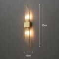 Majestätischelicht - Wandleuchte Mit Kristallverzierung 35Cm B / Gold Warmweiß Wandleuchte