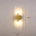 Majestätischelicht - Wandleuchte Mit Kristallverzierung 35Cm C / Gold Warmweiß Wandleuchte