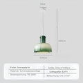 Medievalsimplicity - Gläserne Deckenlampen Gruen / Warmes Weiß Deckenlampe