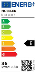 MGEELED Deckenlampe LED Deckenleuchte 36W 4000K 4300LM Neutralweiß Rund Badezimmer Lampe IP44 Wasserfest Modern Panel