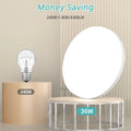 MGEELED Deckenlampe LED Deckenleuchte 36W 4000K 4300LM Neutralweiß Rund Badezimmer Lampe IP44 Wasserfest Modern Panel