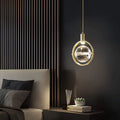 Modern Ring Crystal - Led Pendelleuchte Deckenlampe