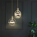 Modern Ring Crystal - Led Pendelleuchte Deckenlampe