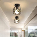 Moderne Nordische Schwarze Deckenleuchte Aus Schmiedeeisen Deckenlampe