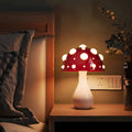 Mysticshroom - Zauberhafte Amanita Pilzlampe Weiß / Eu-Stecker Tischlampe