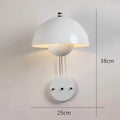 Nightbloom - Moderne Wandleuchte Mit Pilzdesign Weiß Wandleuchte
