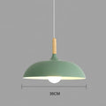 Nordicoak - Deckenleuchte Aus Nordischem Eichenholz Grün / Warmer Witz Durchmesser 35 Cm X Höhe 23