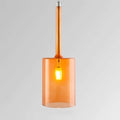 Pendelleuchte - Glas Esstisch Deckenlampen B Orange / Kaltes Weiß Deckenlampe