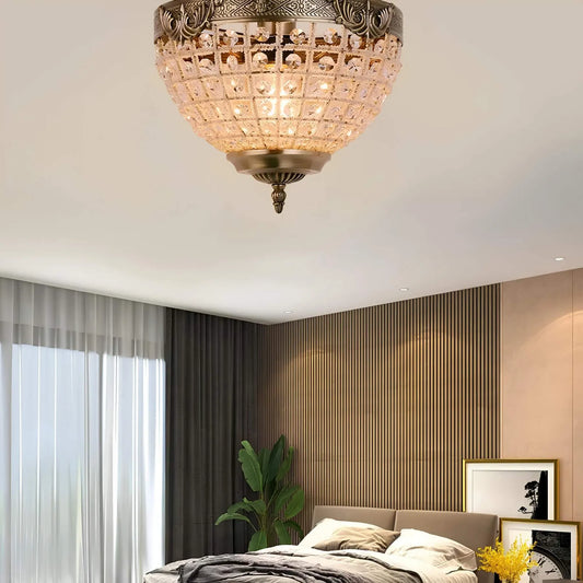 retrocrystal-kronleuchter-eleganter-retrodesign-kristall-wohnzimmer-gold-schwarz-xlumina