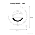 Sands Of Time Minimalistische Tischlampe – Bewegliches Sandkunstwerk