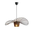 Shadowsleek Pendelleuchte - Elegante Schwarze Hut-Design Braun Deckenlampe