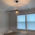 Shadowsleek Pendelleuchte - Elegante Schwarze Hut-Design Deckenlampe